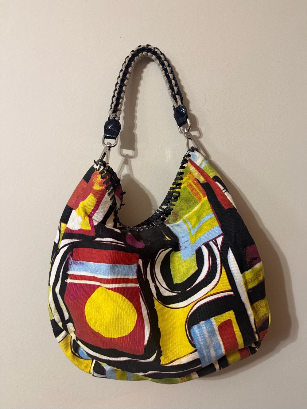 Sondra Roberts Multicolor Abstract Print Shoulder Bag
